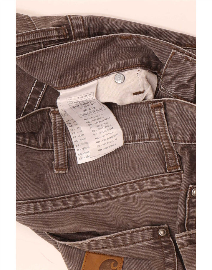 Carhartt Vaqueros rectos para hombre W30 L32 Algodón gris