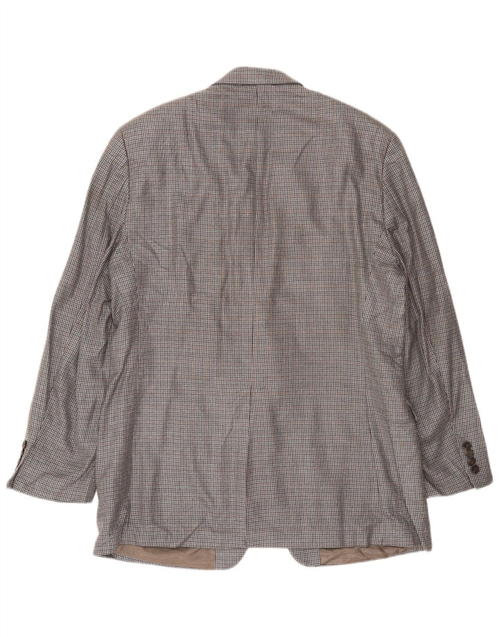 Ralph Lauren Chaqueta tipo blazer de 2 botones para hombre Reino Unido 42 Seda de pata de gallo gris grande