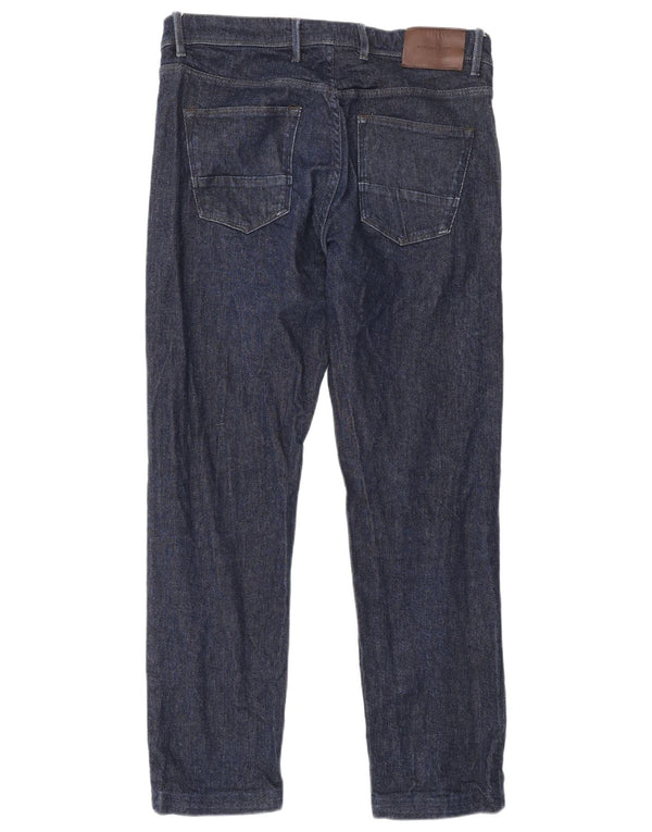 Massimo Dutti Jeans Slim Hombre EU 40 Medium W31 L28 Azul Marino Algodón