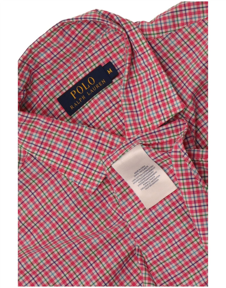 Camisa Polo Ralph Lauren Hombre Algodón A Cuadros Rosa Medio