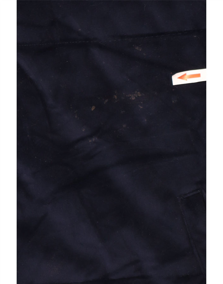 Marks & Spencer Chaqueta Acolchada De Terciopelo De Gran Tamaño para Mujer UK 10 Small Azul Marino