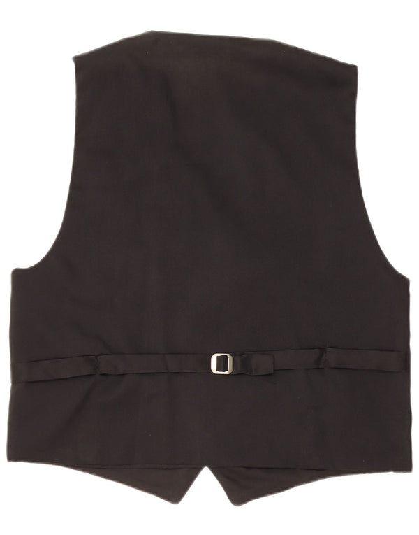 Chaleco Vintage para hombre XL Geométrico Negro