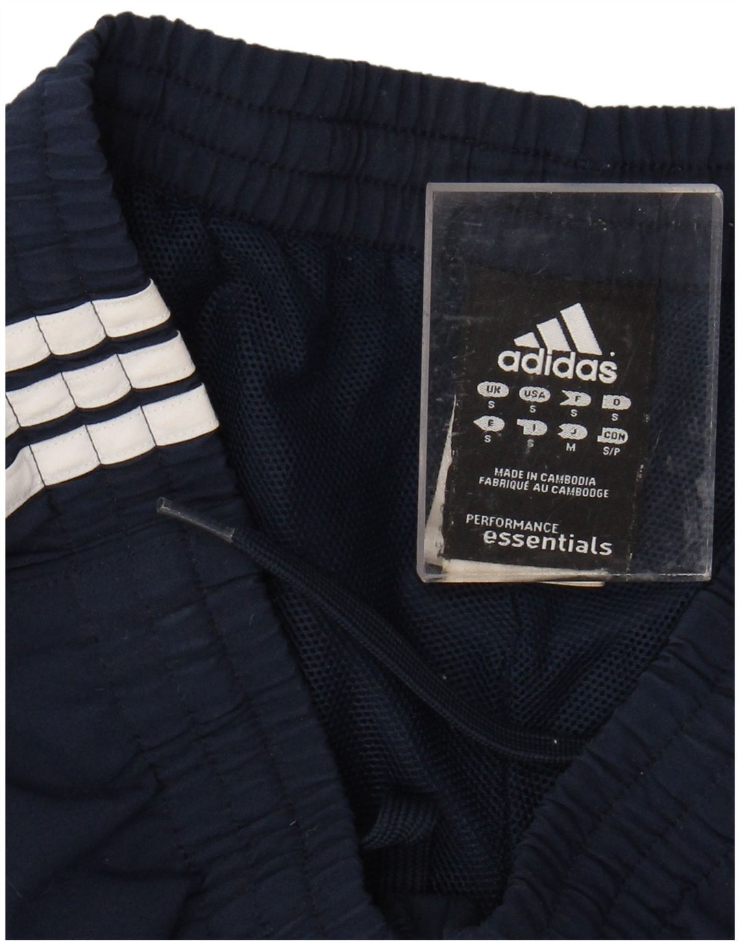 ADIDAS Mens Climalite Sport Shorts Pequeño Azul Marino Poliéster