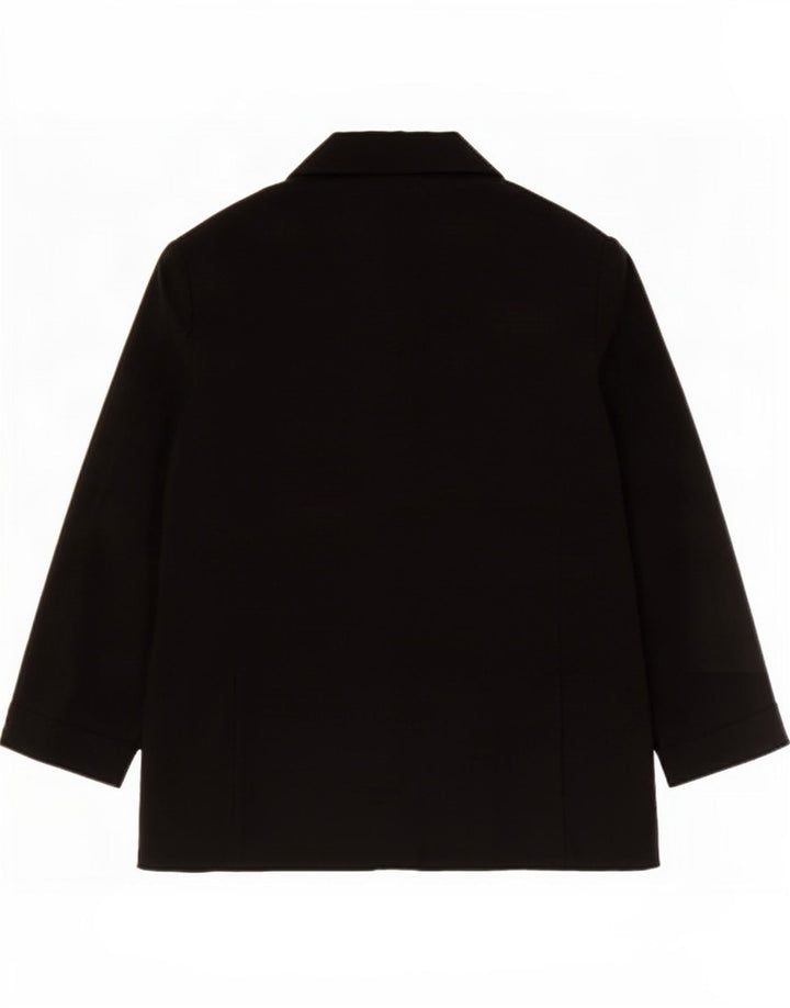 Marks & Spencer Chaqueta Blazer Abierta de Manga 3/4 para Mujer UK 44 Grande Negro