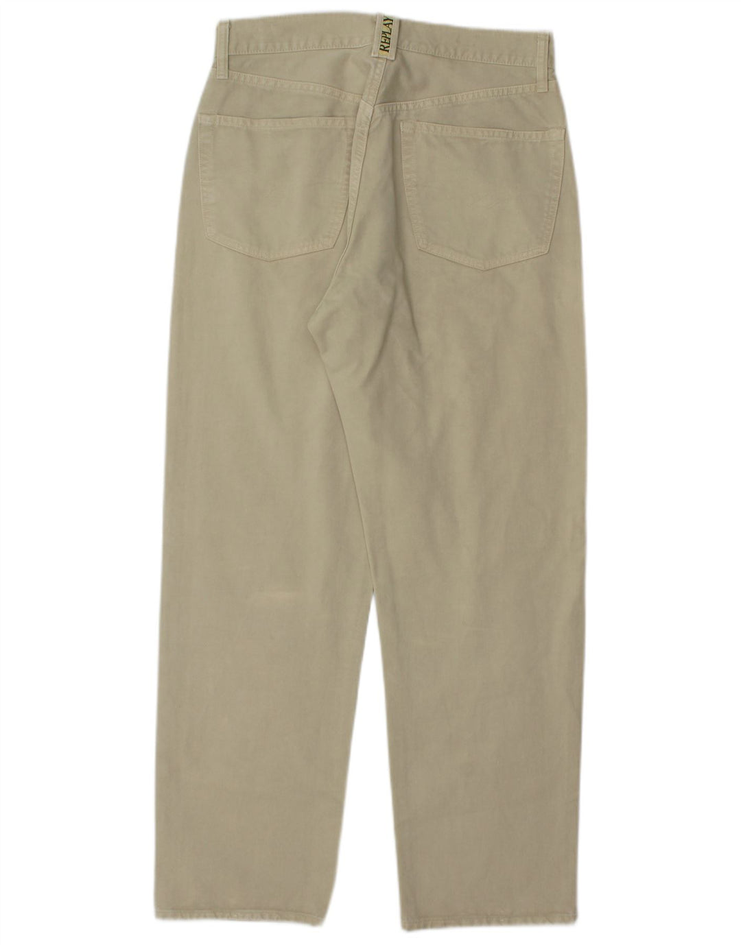 REPLAY Pantalones casuales cónicos para hombre W31 L30 Algodón caqui