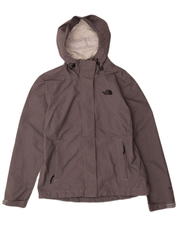 THE NORTH FACE Chaqueta impermeable con capucha Dryvent para mujer UK 10 Small Grey Nylon