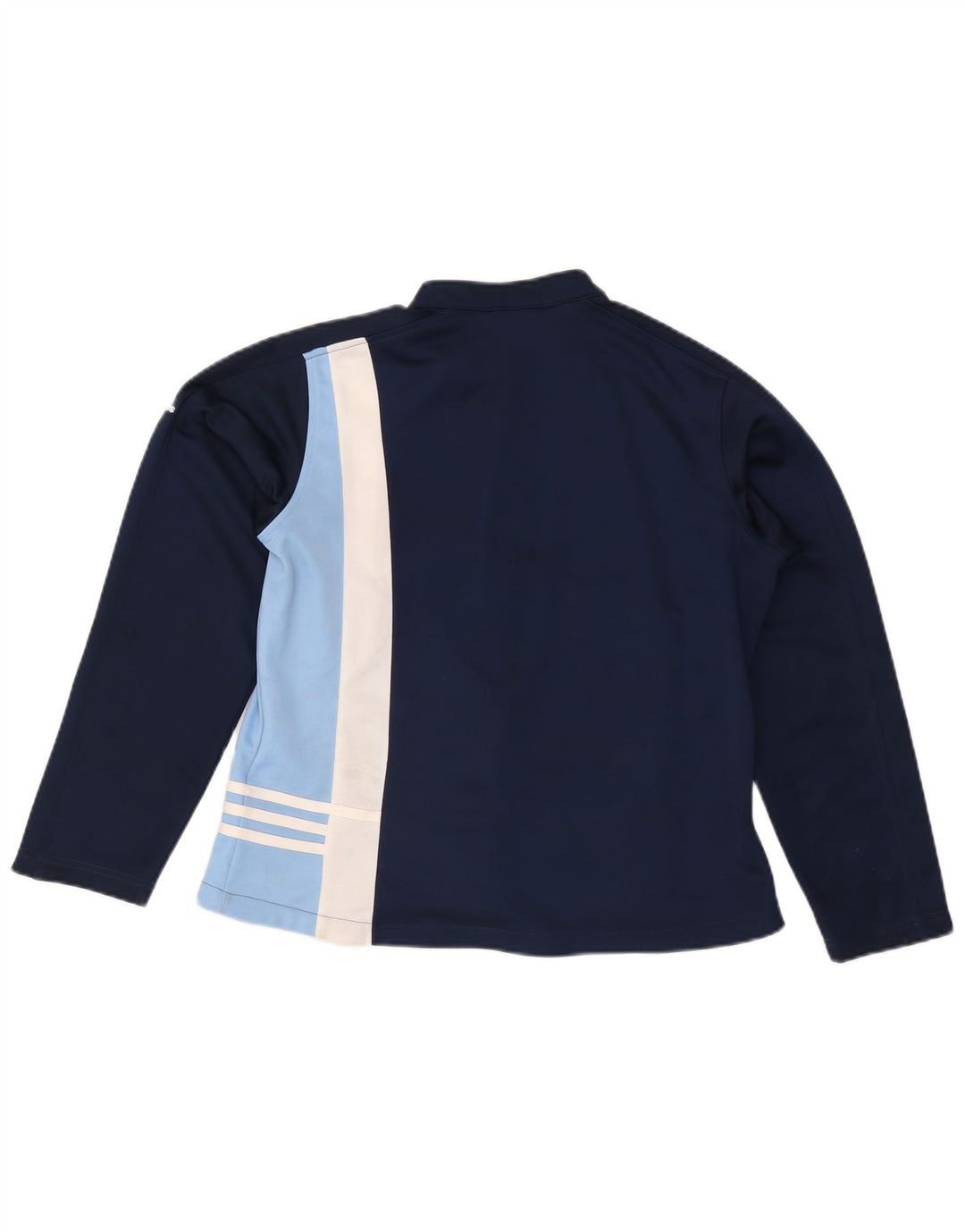 ADIDAS Chaqueta superior de chándal para mujer Reino Unido 46 Grande Azul marino Colorblock