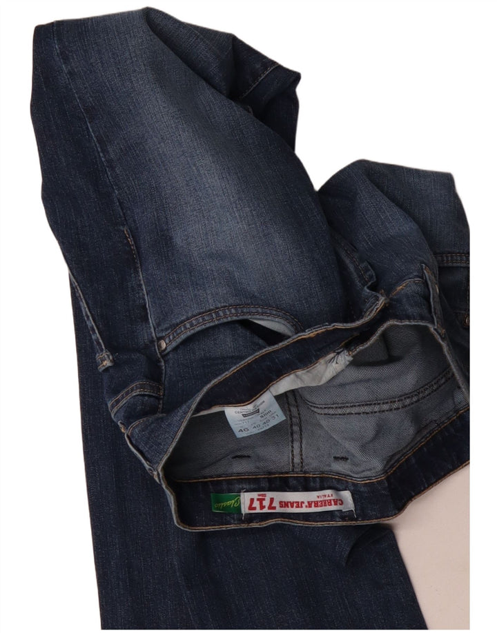 Carrera Mens 717 Slim Jeans W31 L30 Azul Marino Algodón