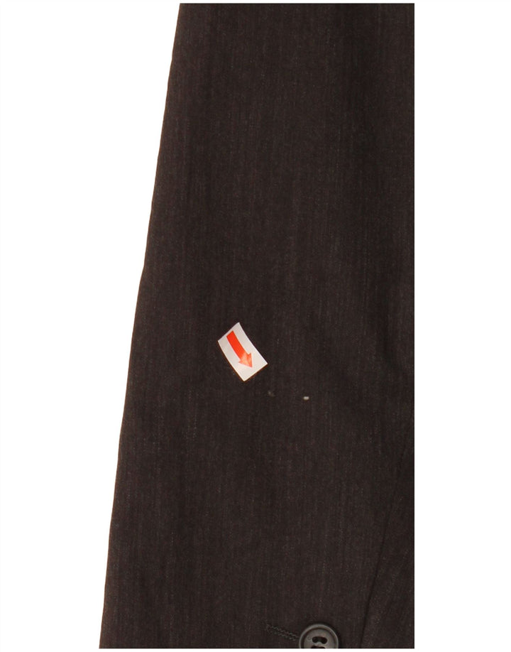 VALENTINO Chaqueta blazer de 2 botones para hombre IT 46 Small Gris Lana Virgen