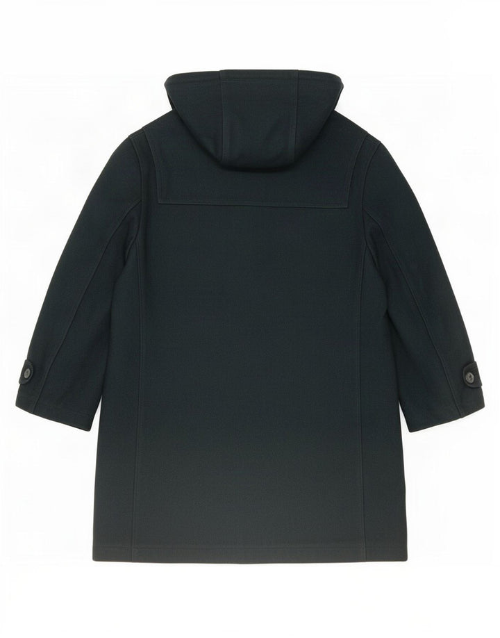 Vintage hombre con capucha Duffle Coat IT 46 Pequeña lana verde