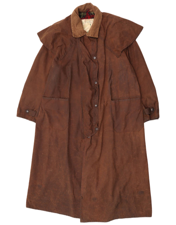 W.K. BACKHOUSE Abrigo Capelet Encerado Extragrande para Mujer Reino Unido 44 Marrón Medio