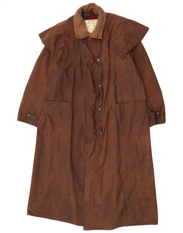 W.K. BACKHOUSE Abrigo Capelet Encerado Extragrande para Mujer Reino Unido 44 Marrón Medio