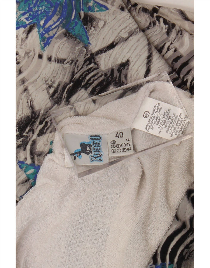 RODEO Chaqueta cortavientos para mujer Reino Unido 14 Grande Multicolor Geométrica