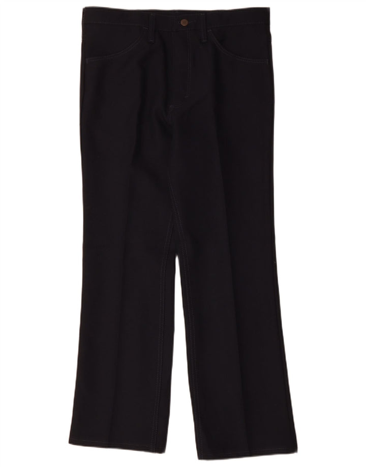 Pantalón Casual Recto Para Hombre Wrangler W33 L29 Poliéster Azul Marino