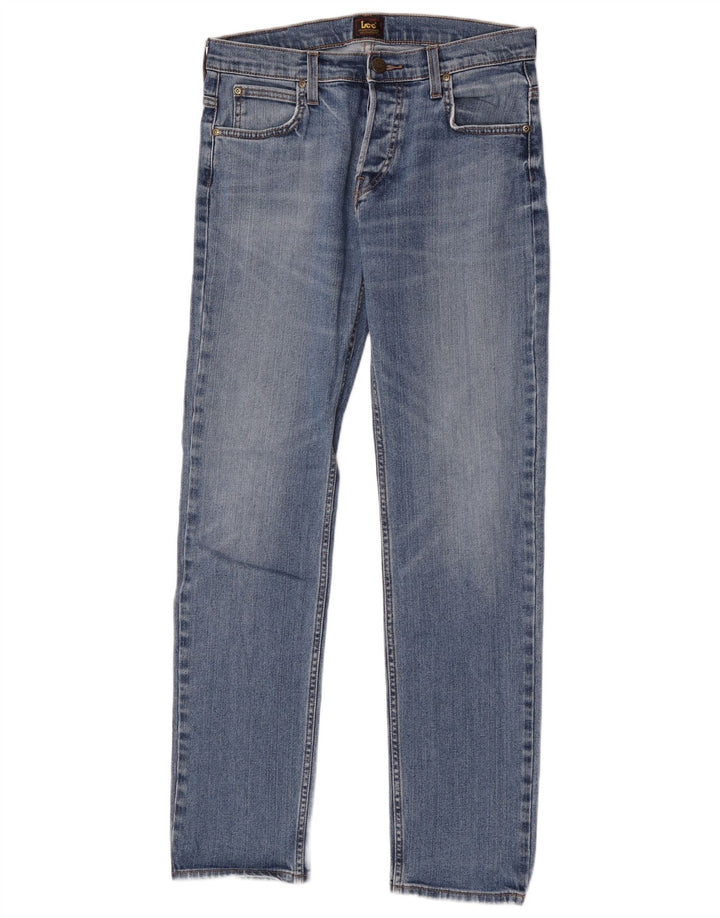 Vaqueros Lee Powell Slim para Hombre W30 L32 Algodón Azul