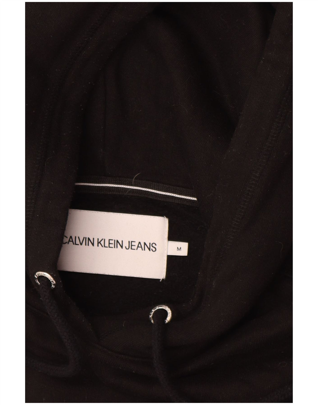 CALVIN KLEIN JEANS Jersey con capucha para mujer UK 44 Mediano Negro Algodón