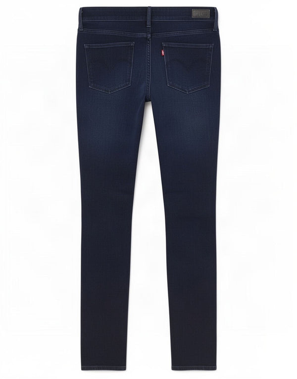 Levi's Vaqueros Slim De Tiro Medio Con Curva Ligera Para Mujer W30 L34 Azul Marino