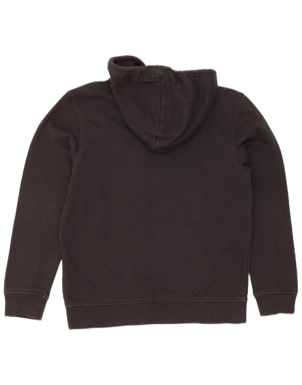 Adidas - Sudadera con capucha de gran tamaño para mujer, talla 8, tamaño pequeño, algodón negro