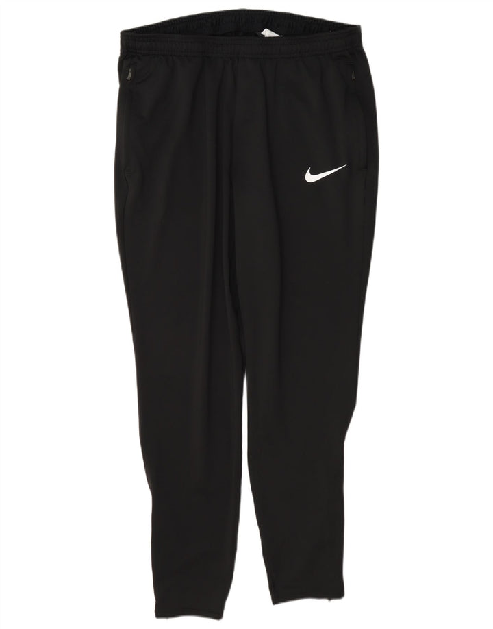 Nike - Pantalones de chándal ajustados Dri Fit para hombre, tamaño grande, color negro, poliéster