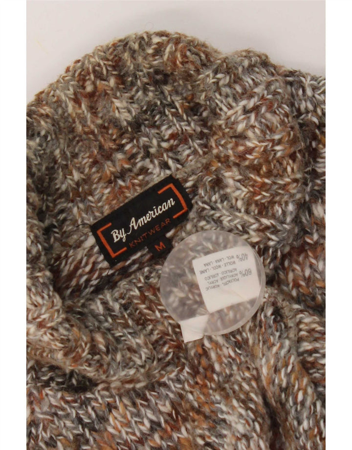 By American Suéter tipo jersey con cuello vuelto para hombre, tamaño mediano, multicolor, Fair Isle