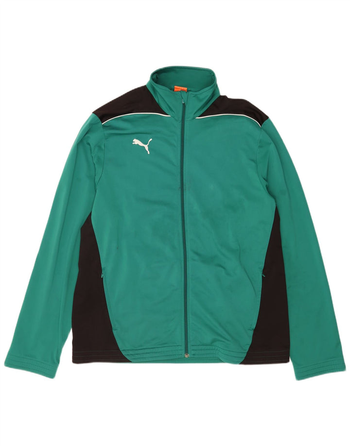Puma Hombre Chándal Top Chaqueta XL Verde Colorblock