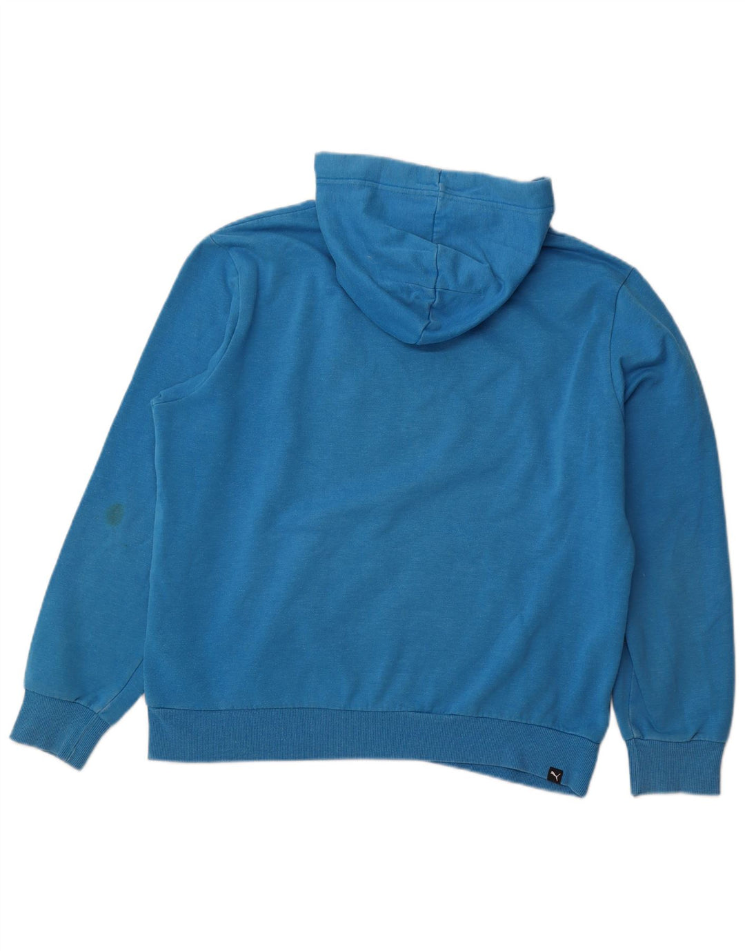 PUMA Jersey con capucha gráfica para hombre, talla grande, azul