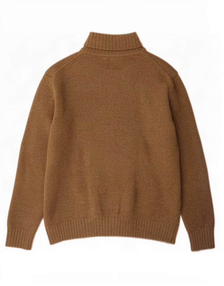 Zara Hombre Jersey De Cuello Vuelto Jersey De Lana Beige Grande