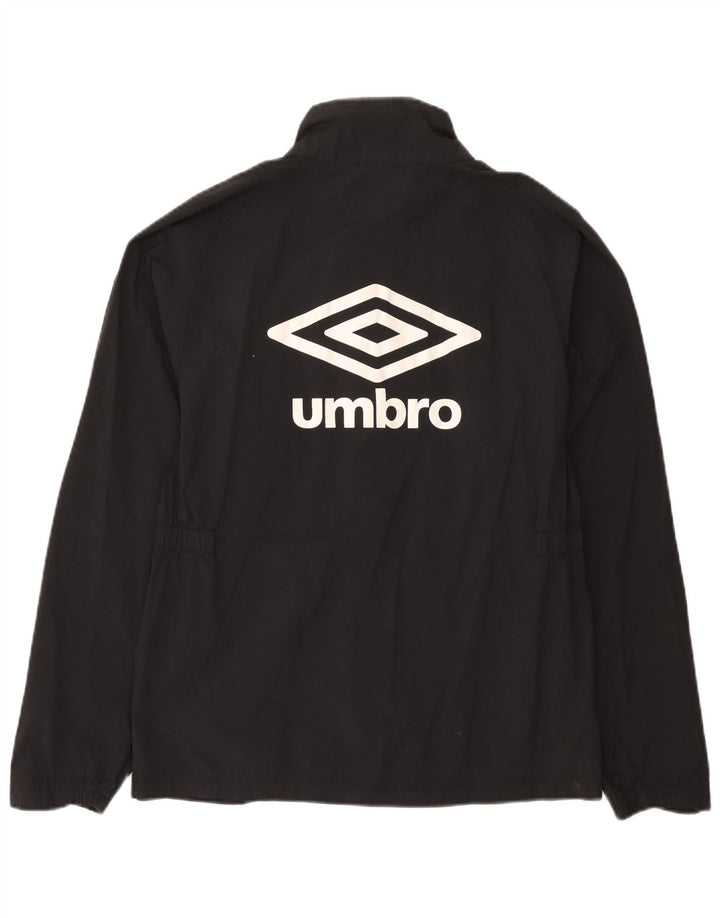 Umbro Chaqueta impermeable gráfica para mujer UK 44 Medium Black Nylon