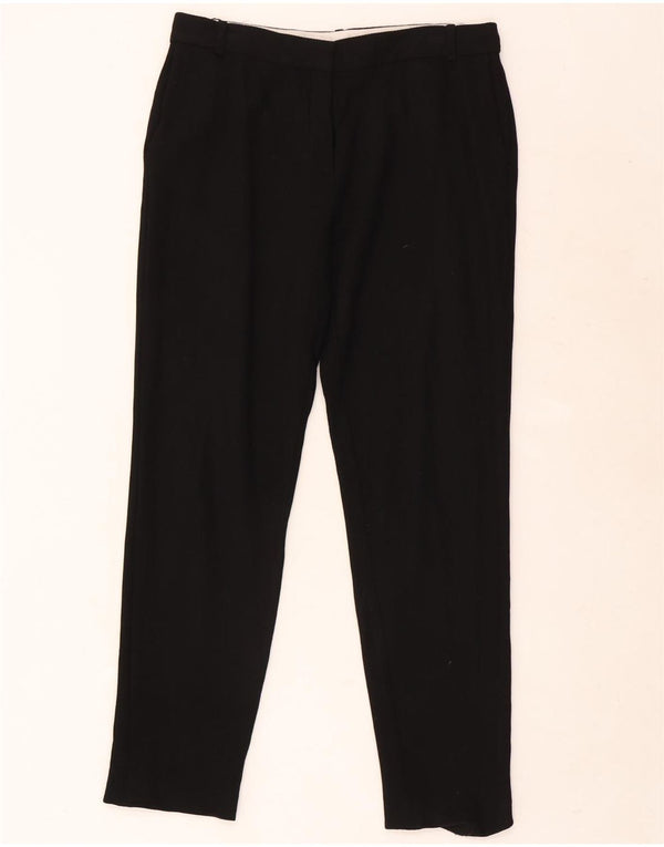 Massimo Dutti Pantalón Chino Slim Mujer EU 38 Small W28 L27 Viscosa Negra