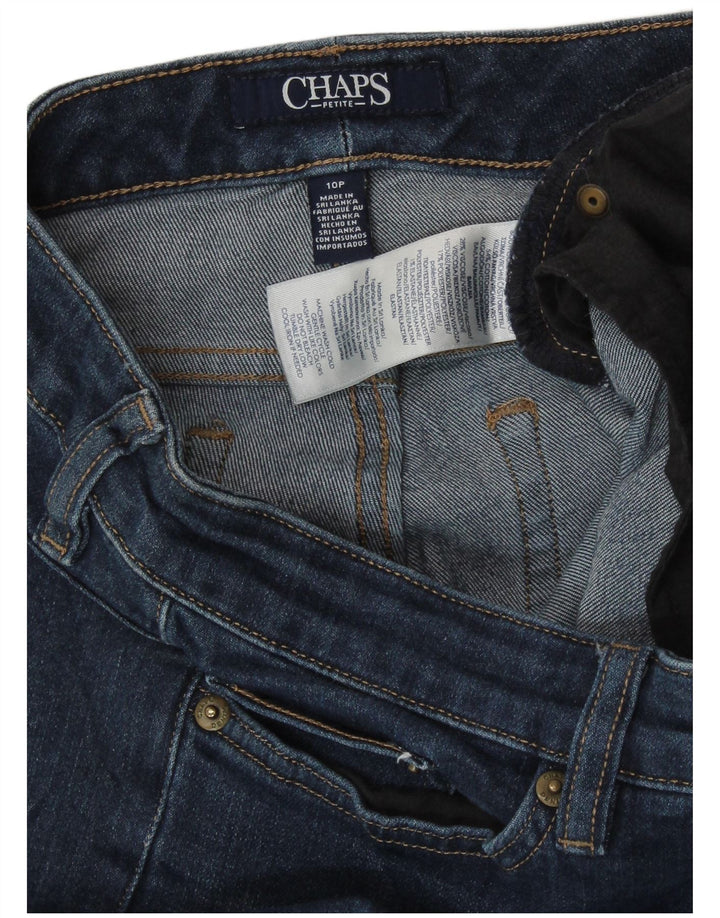 Chaps Jeans Petite Slim para Mujer US 10 Grande W32 L27 Algodón Azul