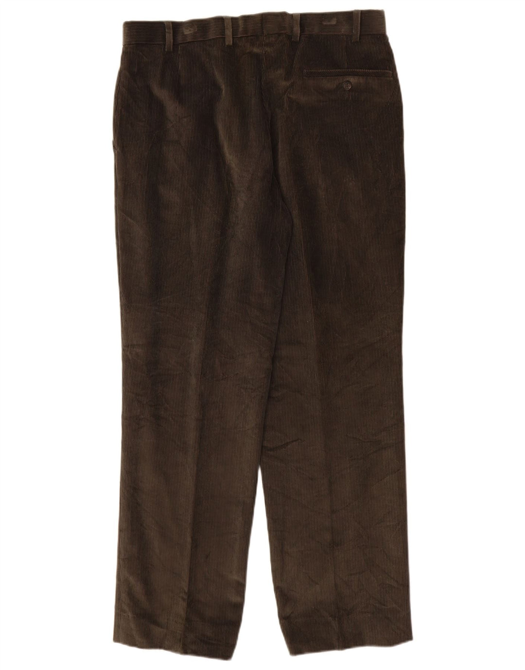 MARKS & SPENCER Pantalones rectos de pana para hombre W34 L31 Algodón marrón