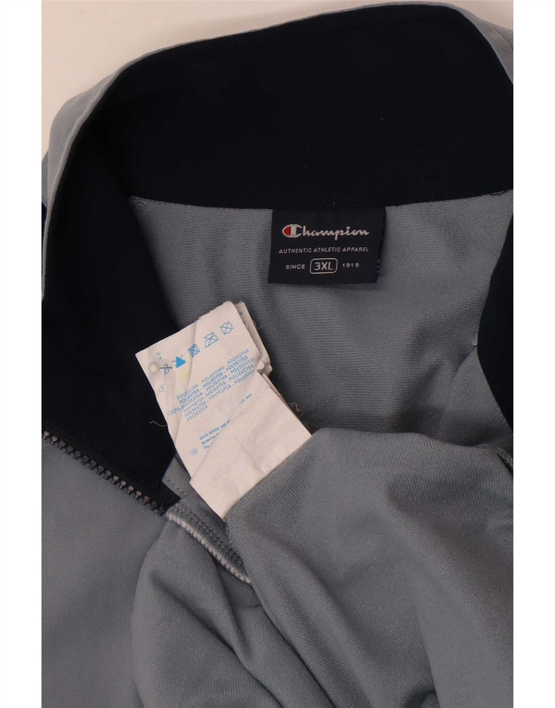 Champion Chaqueta de chándal para hombre 3XL Gris Colorblock Poliéster