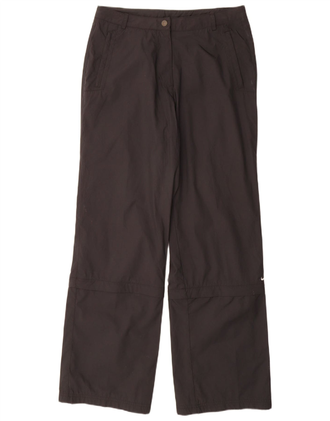 NIKE Pantalones de chándal para mujer UK 44 Mediano Negro Poliéster