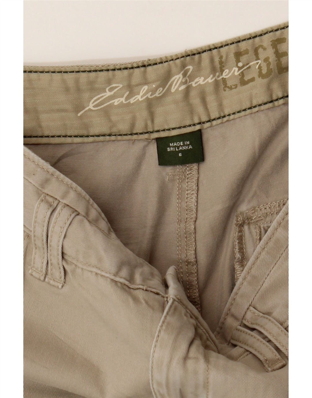 EDDIE BAUER Womens Casual Shorts US 6 Medium W30  Beige Cotton Vintage Eddie Bauer and Second-Hand Eddie Bauer from Messina Hembry 