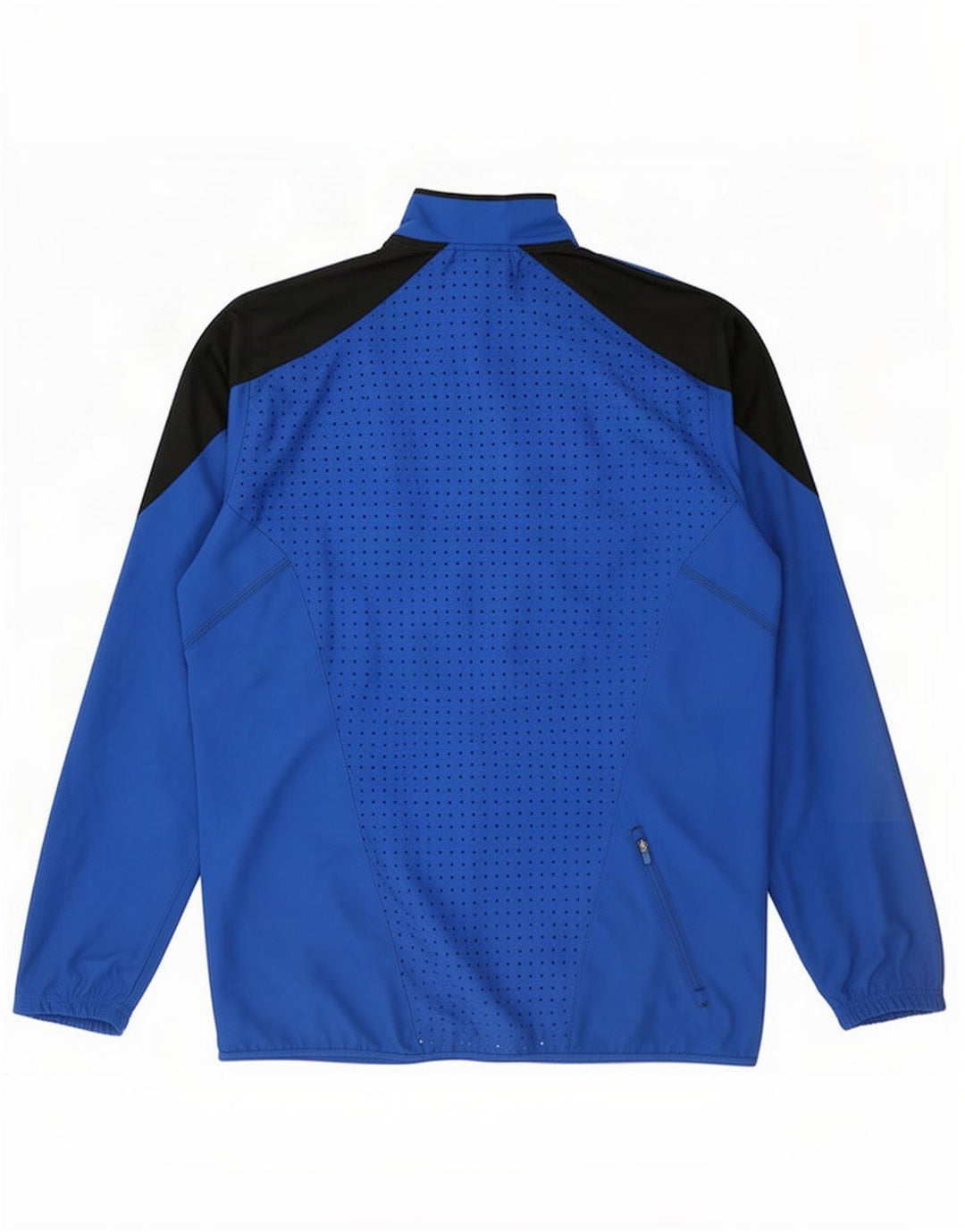 Adidas Hombre Chándal Top Chaqueta Grande Azul Colorblock Poliéster