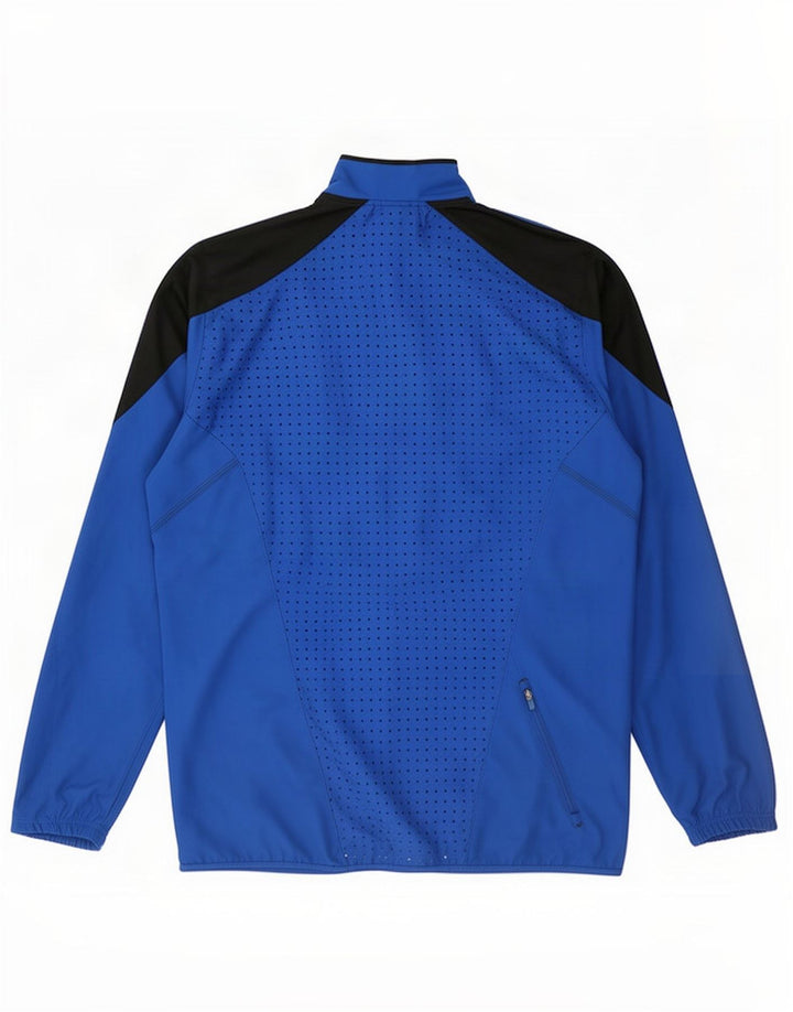 Adidas Hombre Chándal Top Chaqueta Grande Azul Colorblock Poliéster