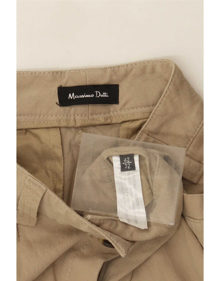 Massimo Dutti Pantalones Casuales Bootcut para Mujer EU 42 Large W32 L32 Beige