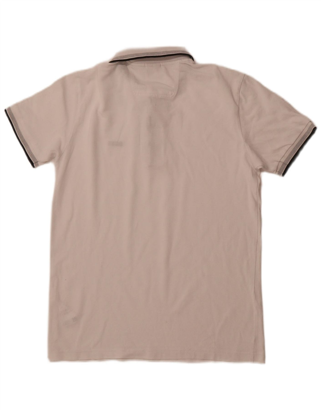 HUGO BOSS Polo de corte regular para hombre de algodón blanco grande