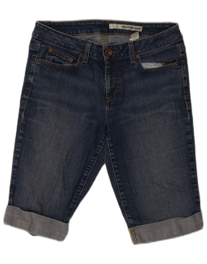 DKNY Pantalones cortos de mezclilla para mujer US 12 grande W32 algodón azul