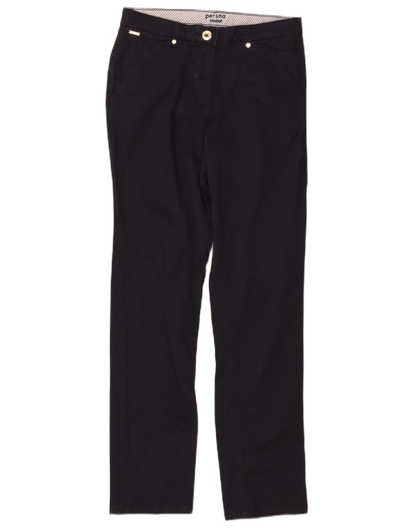 Marks & Spencer Pantalones casuales para mujer UK 10 Small W30 L31 Azul marino