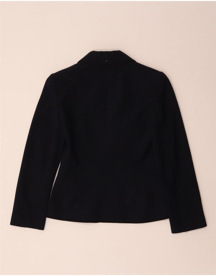 Armani Jeans Chaqueta Blazer de 2 Botones para Mujer IT 40 Small Azul Marino