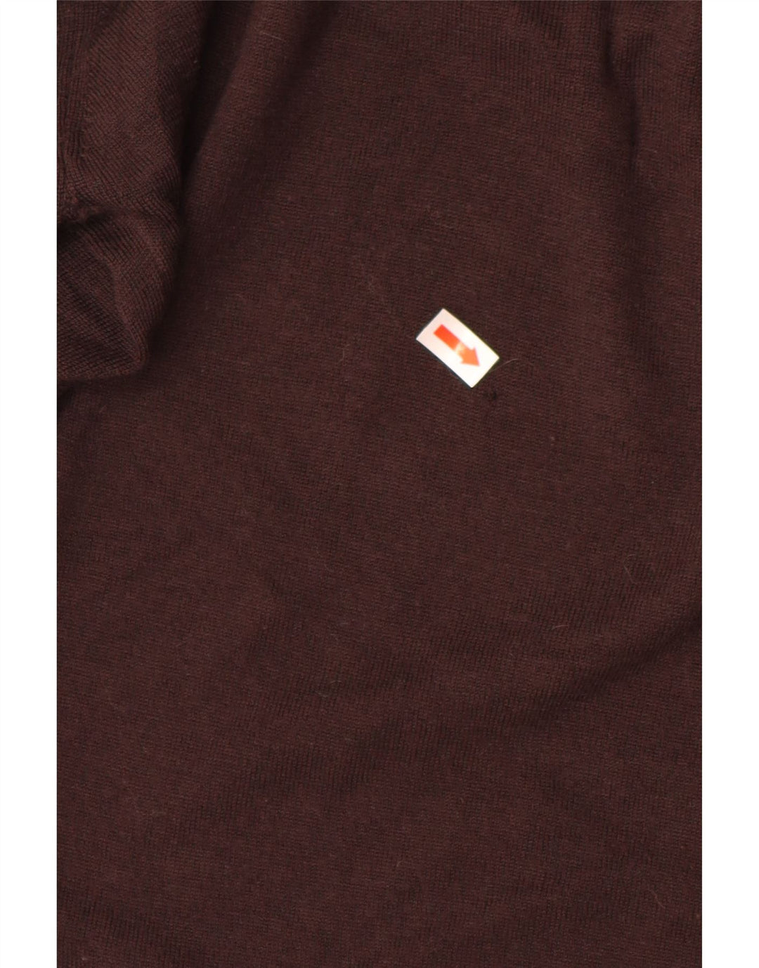 HOBBS Jersey con cuello barco para mujer, talla 12, color marrón medio, lana virgen