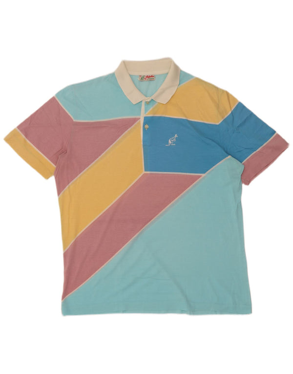 AUSTRALIAN L'ALPINA Polo para hombre IT 54 XL Bloque de color multicolor