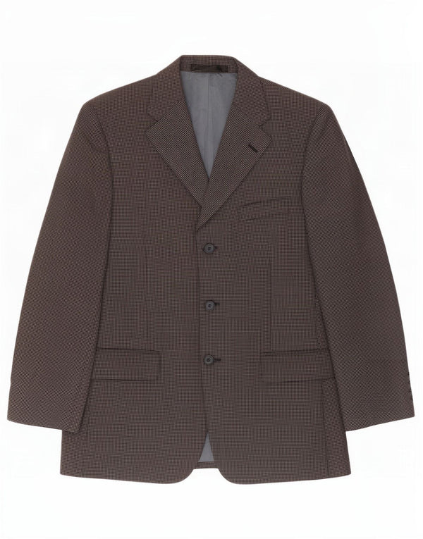 Marks & Spencer Chaqueta tipo blazer corta para hombre UK 38 Medium Azul marino Geométrico