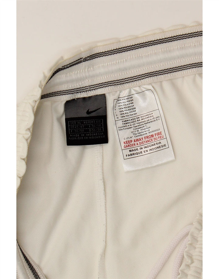 Nike Pantalones cortos deportivos para hombre XL Blanco Poliéster