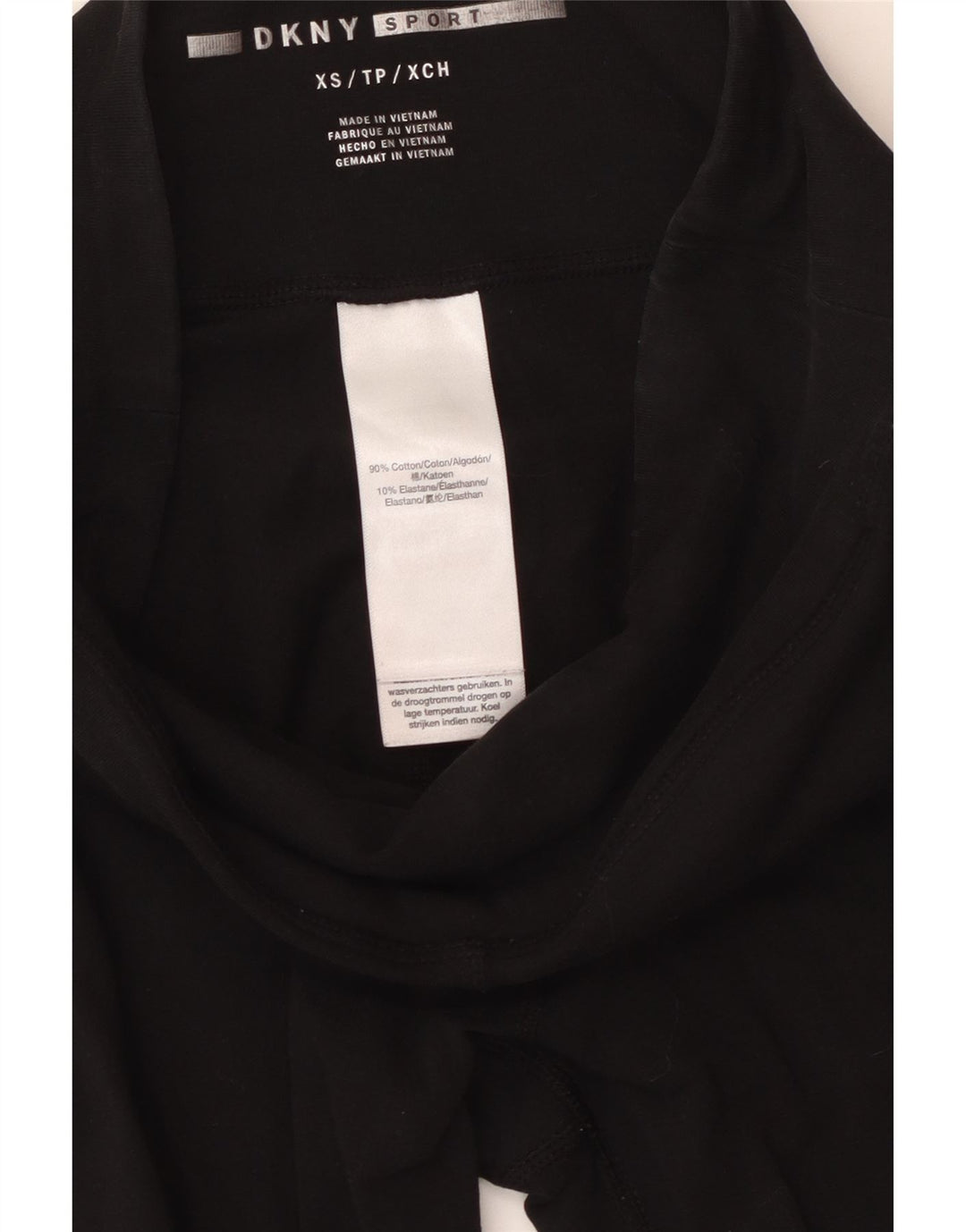 Dkny Leggings gráficos para mujer UK 4 XS Algodón negro