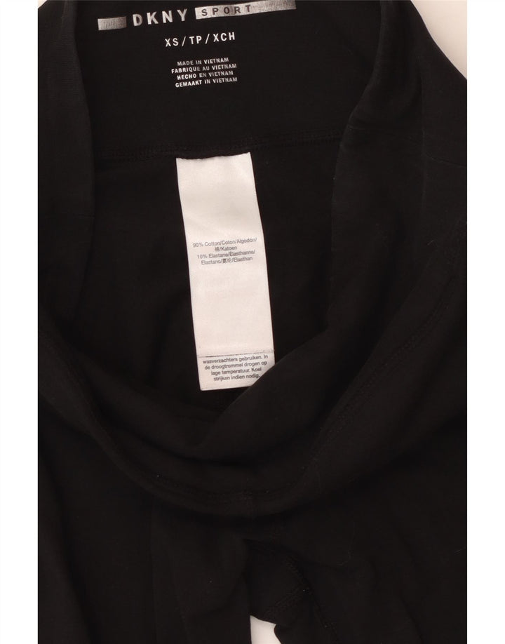 Dkny Leggings gráficos para mujer UK 4 XS Algodón negro