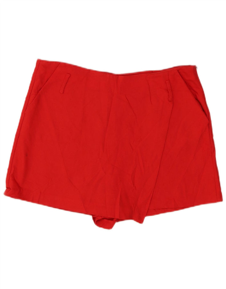 Zara Mujer Falda Pantalón Reino Unido 40 Grande Rojo