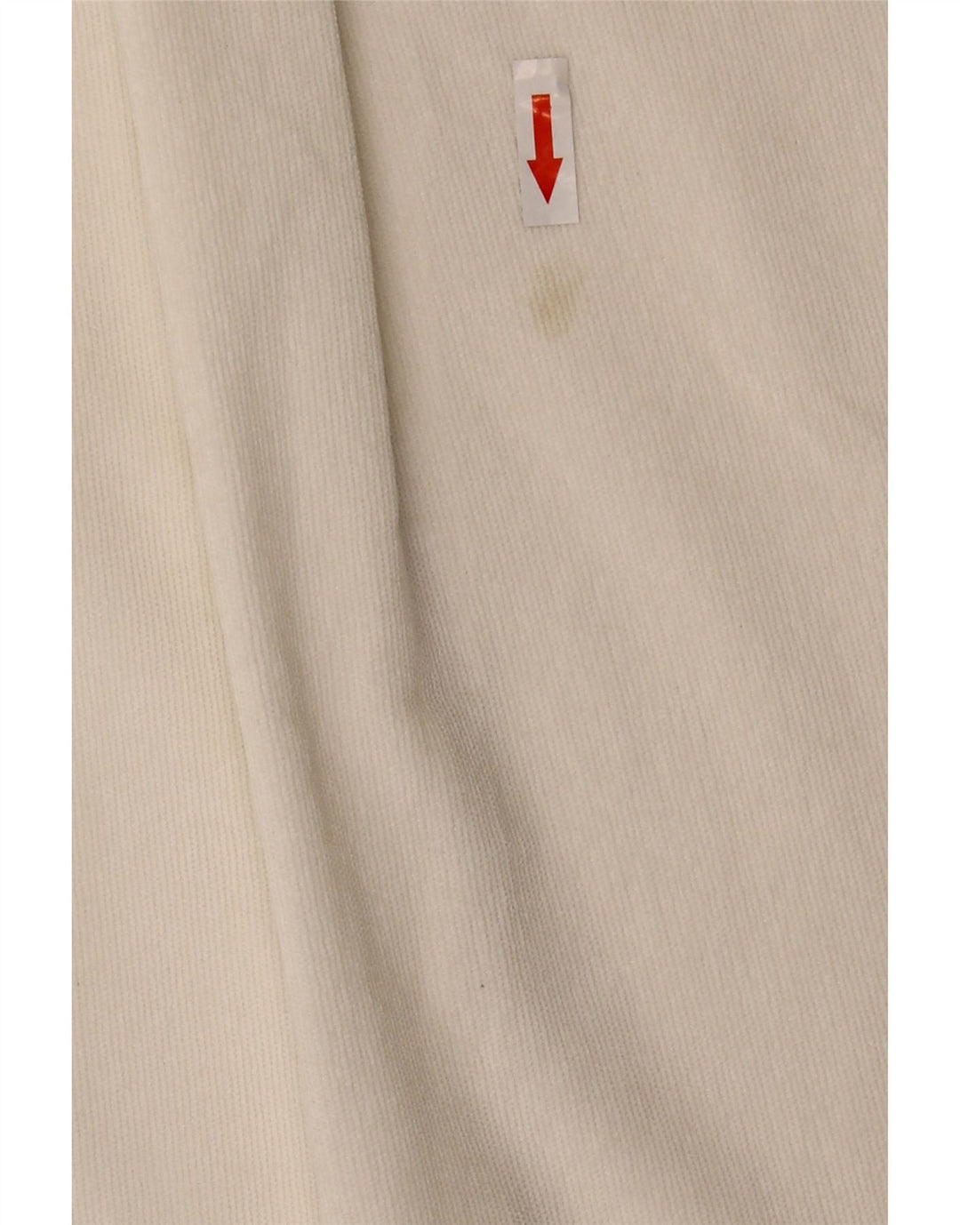 Zara Mujer Camisa De Pana Extragrande UK 10 Small Poliéster Blanco
