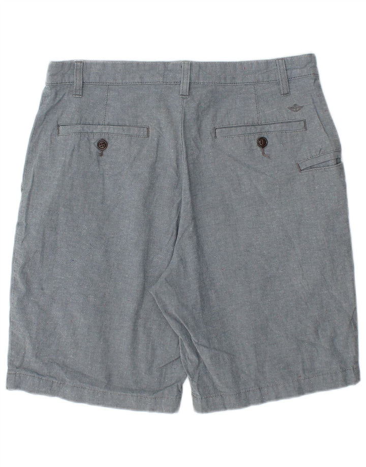 Dockers Pantalones cortos chinos para hombre W32 Algodón gris medio